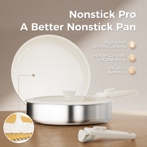 Sanho 21-Piece Tri-Ply Stainless Steel Cookware Set - Sanho