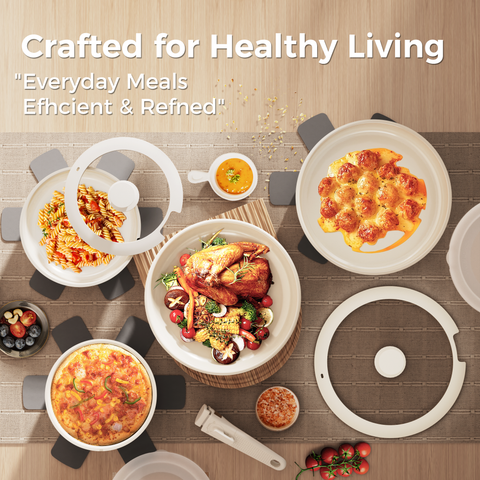 Sanho 21-Piece Tri-Ply Stainless Steel Cookware Set - Sanho