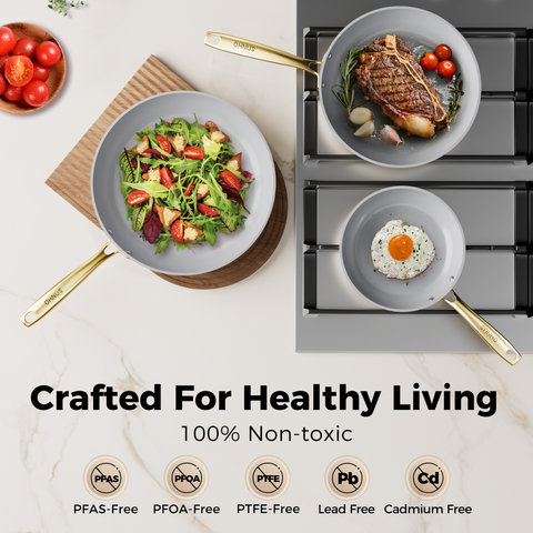 Sanho Diamond Titanium Ceramic Frying Pan - Sanho