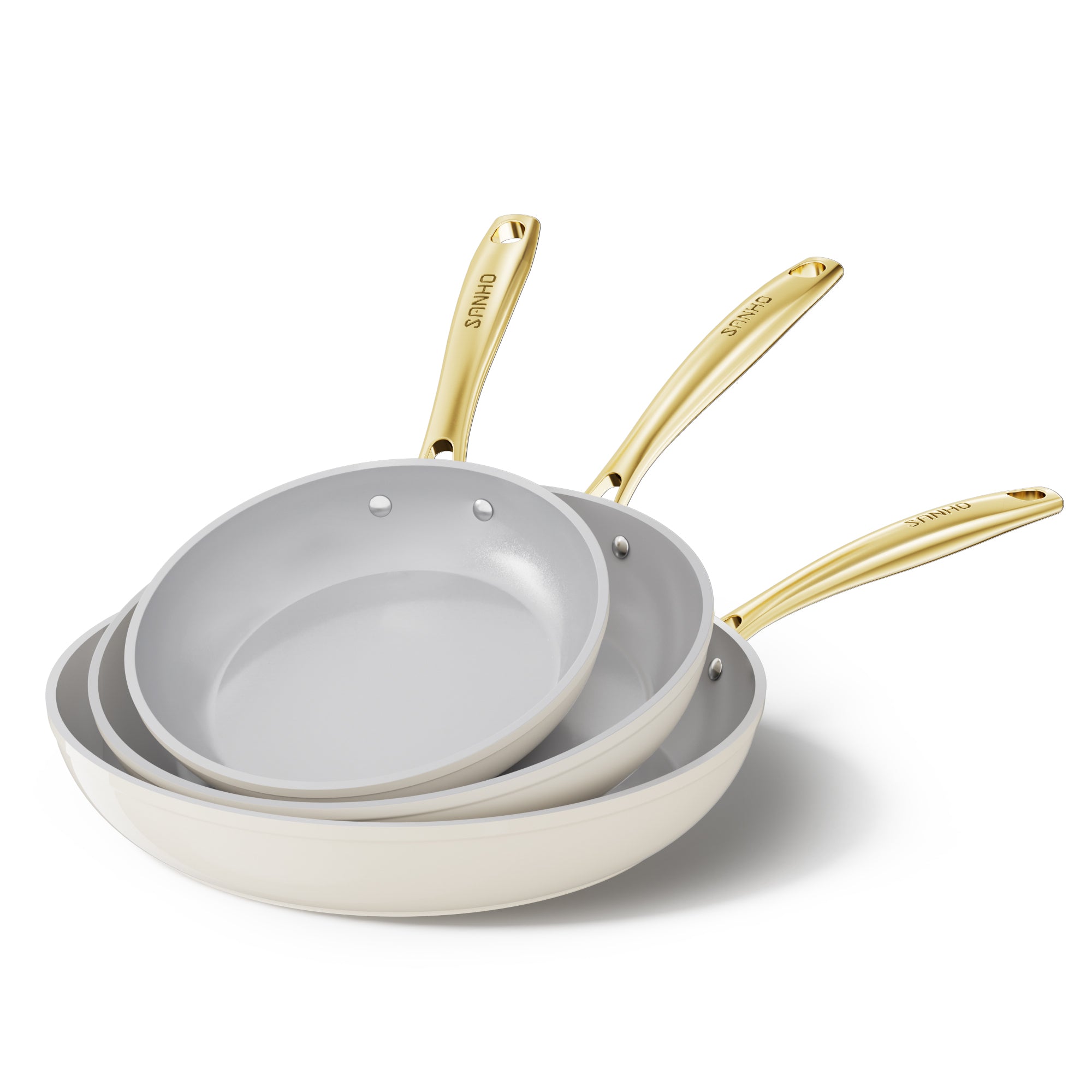 Sanho Diamond Titanium Ceramic Frying Pan - Sanho