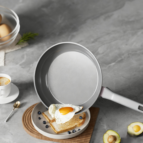 Sanho Nonstick Ceramic Frying Pan Lifestyle Images